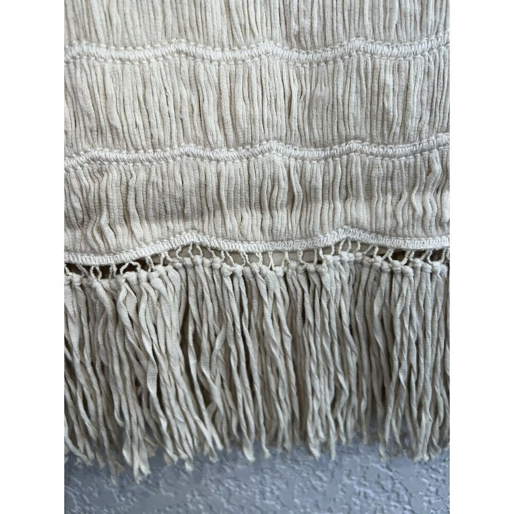 ALICE + Olivia Boho Crochet Top Fringe Built in Bra Size Small Y1 - Picture 7 of 9